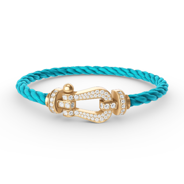 [Vicky]FORCE LARGE HORSESHOE FULL DIAMOND BRACELET GOLD