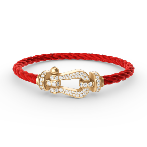 [Vicky]FORCE LARGE HORSESHOE FULL DIAMOND BRACELET GOLD