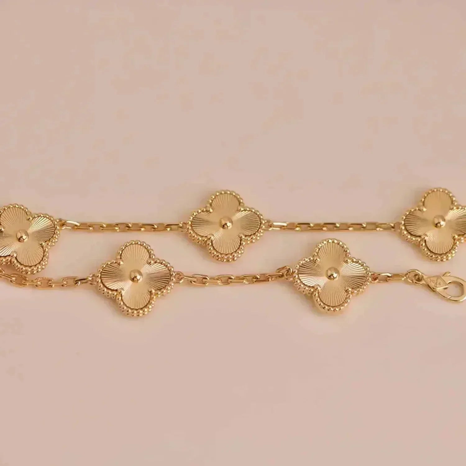 [Vicky]CLOVER 5 FLOWERS LASER BRACELET