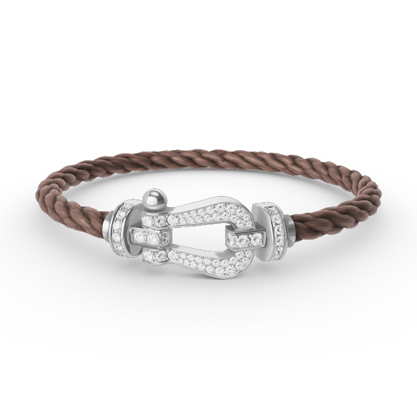 [Vicky]FORCE LARGE HORSESHOE FULL DIAMOND BRACELET SILVER